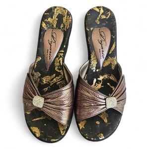 D'epoca Women's Chic Brown Sandals